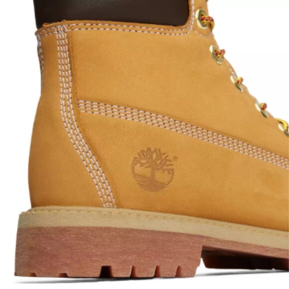 Timberland Youth Premium 6-Inch Waterproof Boot - Wheat Nubuck - Picture 7 of 7